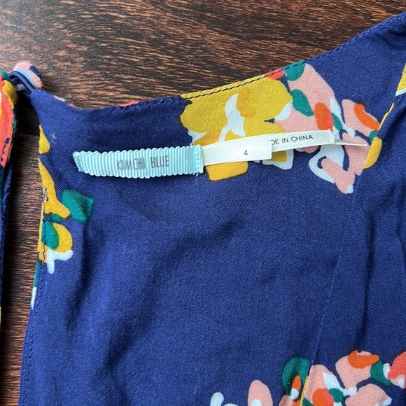 Kimchi Blue Plunge Neck Floral Print Romper - Picture 8 of 9